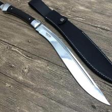 进攻尼泊尔狗腿 镜光版 黑檀木柄 （进口高碳钢） 48cm 一体龙骨