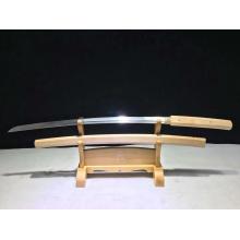 八角本色花纹钢居合叨（全长1米