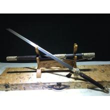 龟背纹三枚夹钢唐叨（全长100厘米）