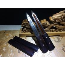黑檀花纹钢居合短剑（全长30厘米）