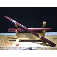 红木花纹钢居合叨（全长76厘米）