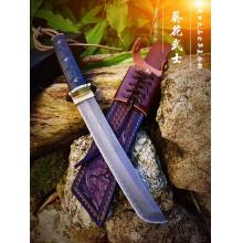 葵花武士 复古精品进口日本大马士革复合钢