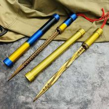 炫彩 二节水管 螺旋四棱带勾 棍
