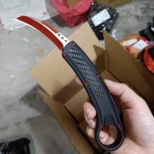 猛禽 黑柄 碳纤维贴片 红刃 尾环直出爪