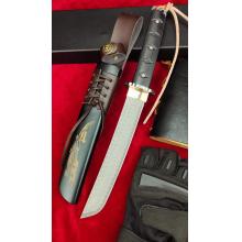 葵花武士 复古精品进口日本大马士革复合钢附木鞘