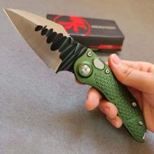 史迪奇二代 铝柄绿色 D2钢 博卡石纹大鲶鱼 侧出叨 Stitch