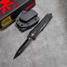 素面黑柄大龙双锋 黑刃 剑标