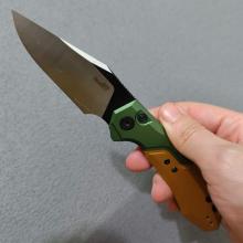 7851 绿色铝柄 沙色G10贴片侧出