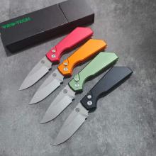 PT侧跳 多色 （440C钢材，航空铝手柄，石洗+砂光，按钮侧跳） 全长18cm
