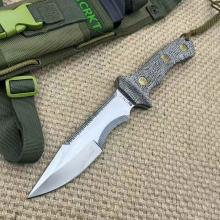 赤血弯月 玻璃纤亚麻柄 （9CR18钢59-60HRC） 31厘米 附ABS尼龙布鞘