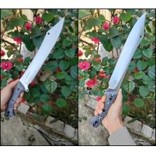 战隼Ⅱ战术直|481mm全长|DC53钢61HRC|G10柄2.0K鞘|限量镀灰钛