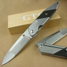 F33飞越时空折|尖头款|全长24.2cm|5Cr15刃材|灰钛镀层|金属碳纤柄