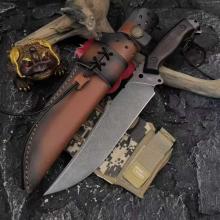 VCA暴龙战术直 小叶黄檀木柄 （D2钢） 全长36cm
