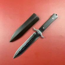 罗马圣剑战术直 黑檀木柄 （大马士革钢） 全长26.2cm