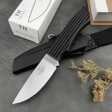 TH2直刀 尼龙纤维柄 （D2钢） 19.1厘米 附尼龙纤维鞘