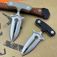 防御者双煞手刺 DC53钢（砂光） G10柄 全长13.2厘米 附战术碳纤维K鞘 精品礼盒