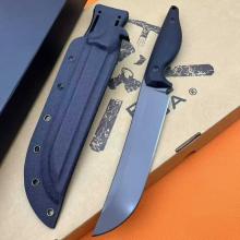 烈焰风暴 直 数控V磨 二次开刃 G10柄+定制对锁螺丝钉 附进口k鞘 （420HC钢 真空淬油热处理） 全长32