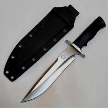 布兰登 M2 4代 直 钢本拉丝 二次开刃 黑色G10柄 附黑色K鞘+360旋转夹子+护刀油+伞绳 （A8钢 真空热处理+深冷处理） 全长33