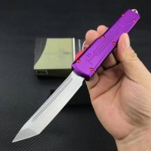 紫色赏金猎人 直跳 多款刃形（D2钢材，T6航空铝手柄，附尼龙鞘）  全长22.2cm