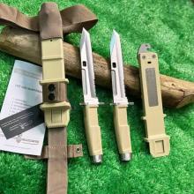 支点 战术直刀 浅沙色手柄 （N690ERMS钢骑兵磨） 全长30.7cm FULCRUM BAYONET NFG DESERT SW