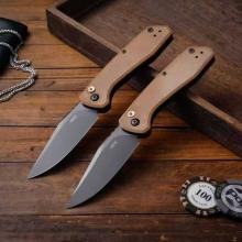 ZT0512自动跳刀9Cr13钢镀钛面铝合金米卡塔柄全长20 ZT-0512