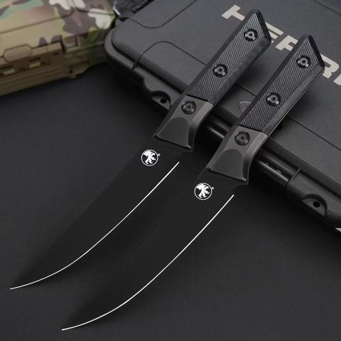 钛合金钢头高端厨刀 M390MK DLC涂层 全长30 Microtech Chef Knife