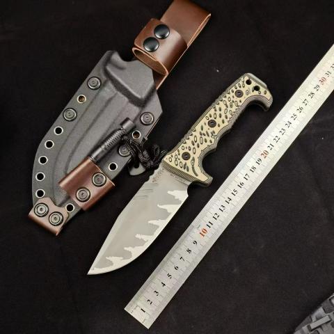 米勒兄弟Miller bros M-8战术刀 金丝柄 G10手柄 Kydex鞘 (全长26) Miller bros M-8 Tactical Knife